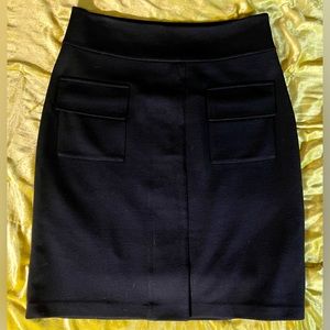 VTG vintage DVF size 8 silk & wool blend pencil skirt w side zip EUC, like new